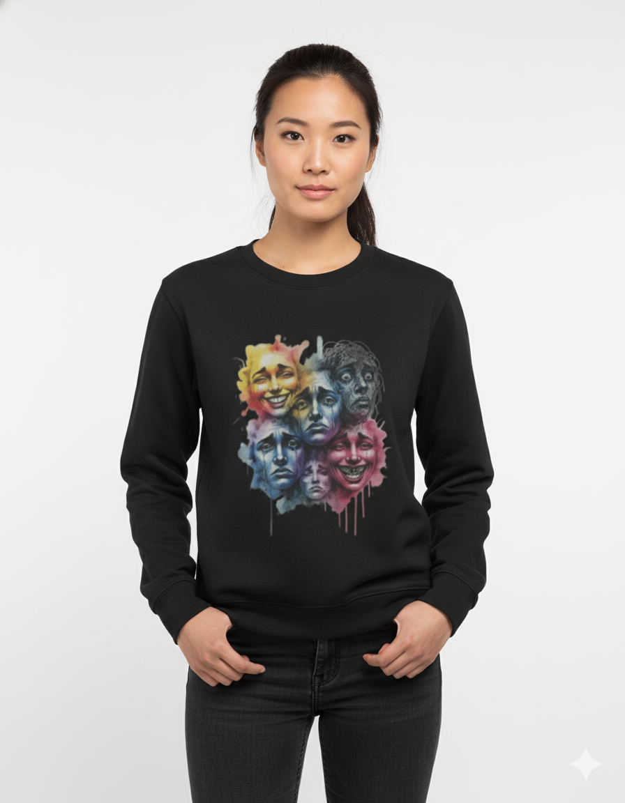 🎭 The Emotional Code: "Spectrum of Self" Sweatshirt