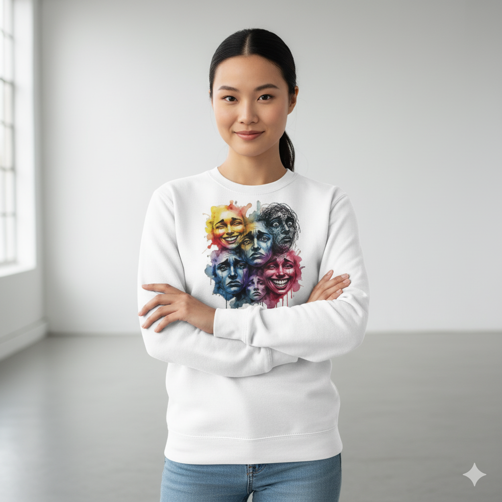 🎭 The Emotional Code: "Spectrum of Self" Sweatshirt