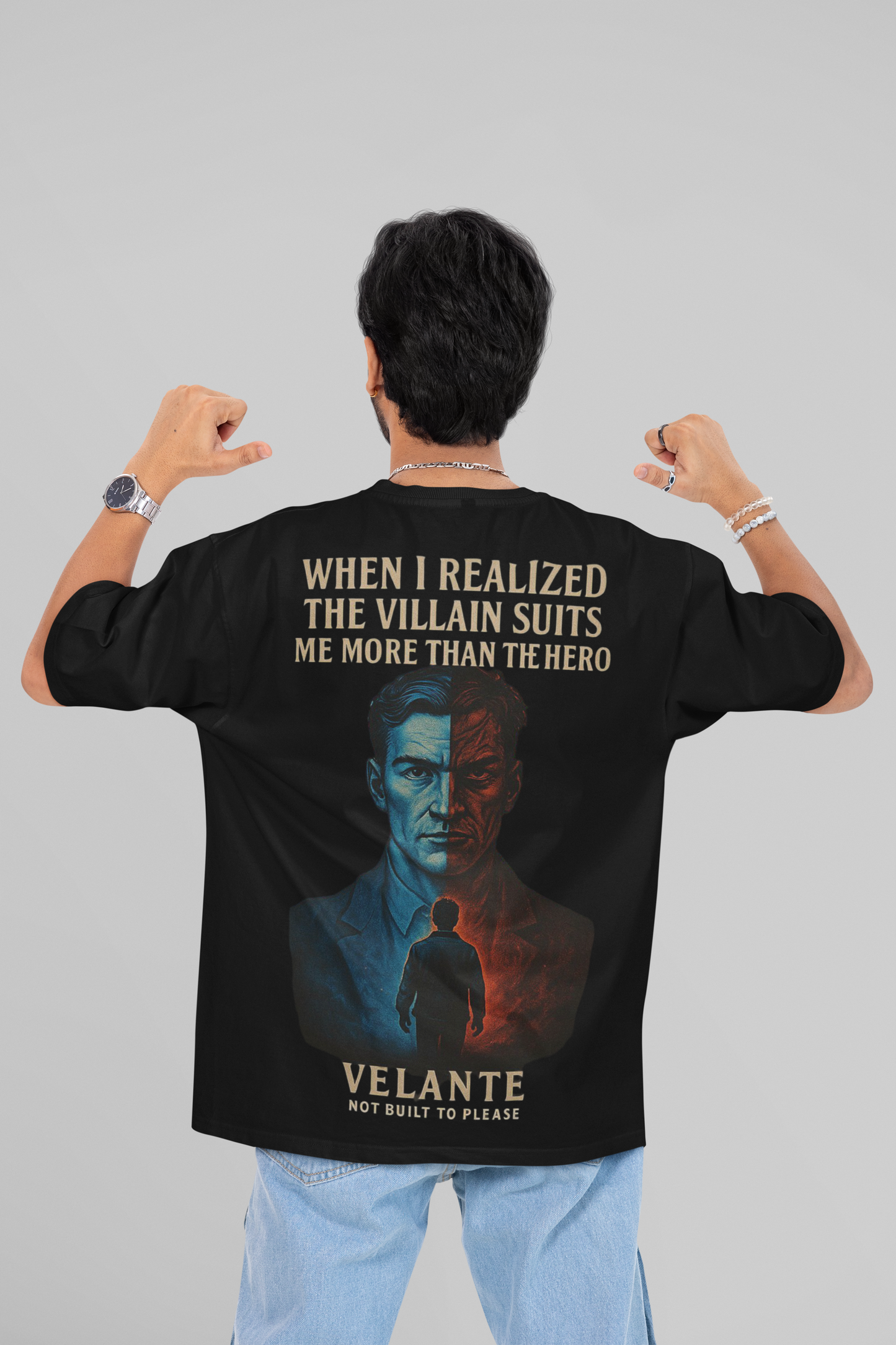 “The Villain Suits Me More”- Oversized Tee
